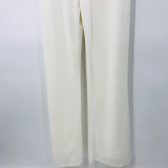 Misha Moyra Pantsuit Cowl Neck Jumpsuit Ivory Size 8 - Picture 8 of 13